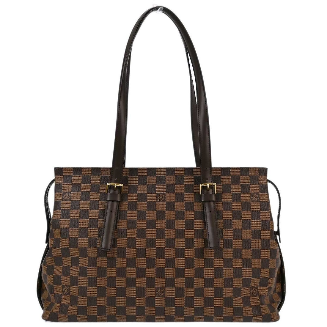 Louis Vuitton Damier Chelsea Brown Canvas Tote Bag: Louis Vuitton Damier Chelsea Brown Canvas Tote Bag This Louis Vuitton Chelsea Handbag features the iconic Damier canvas in brown, designed for women. It offers ample space for daily essentials and sho