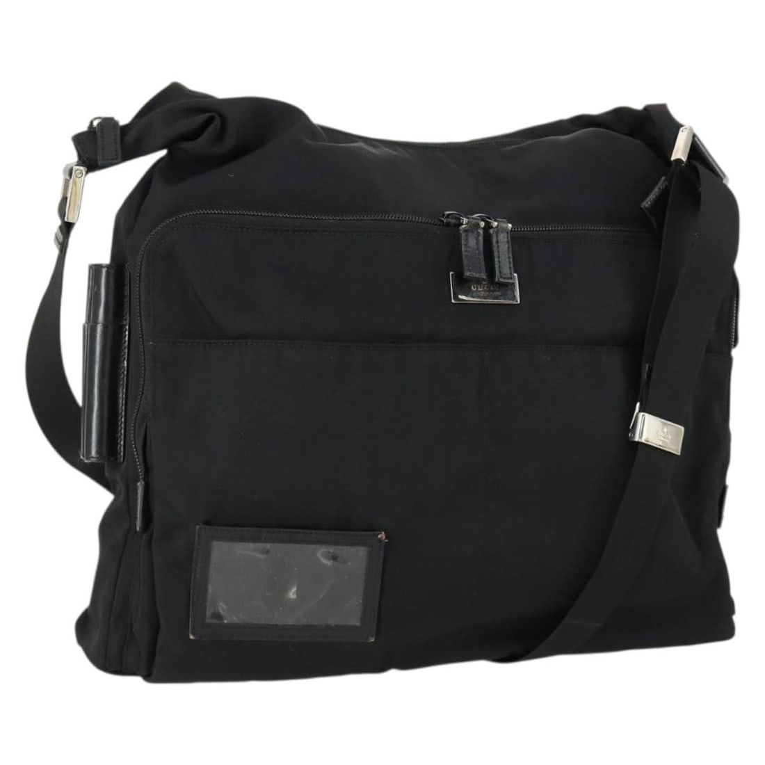 Black Canvas Prada Shoulder Bag Vintage Model 34cm by 31cm (1 of 18)
