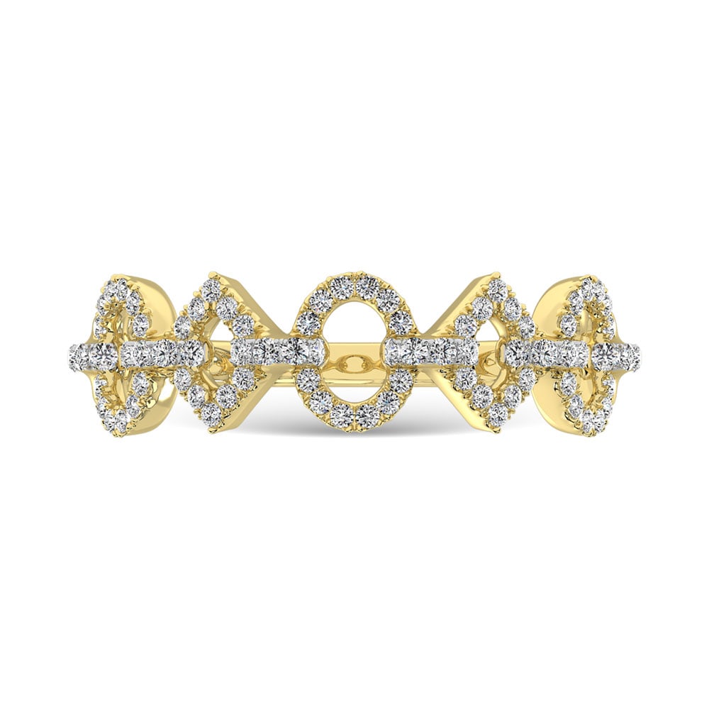 14K Yellow Gold 1/4 Ct.Tw. Diamond Fashion Ring (1 of 4)