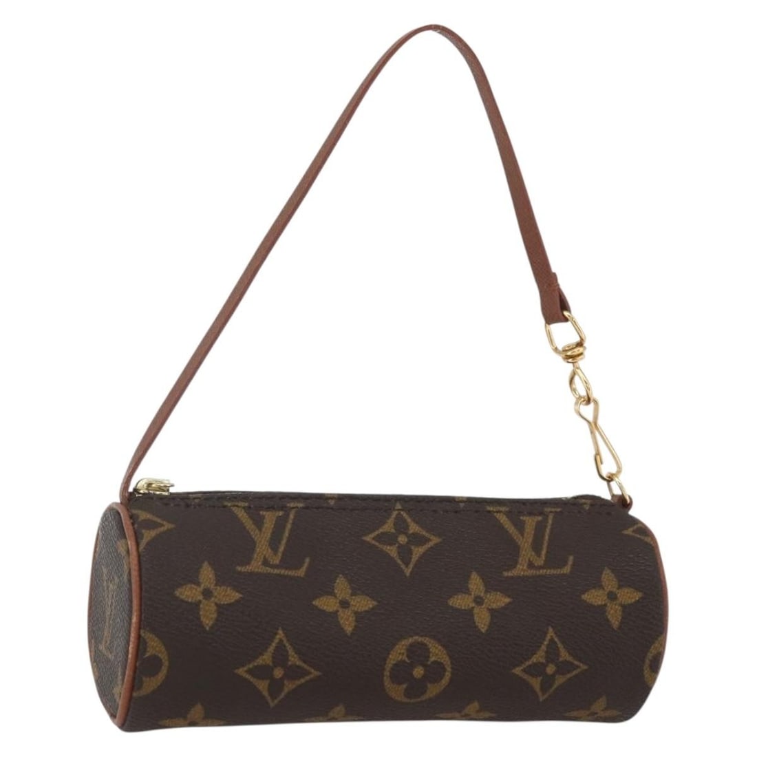 Louis Vuitton Monogram Canvas Papillon Pouch Small French Bag: Louis Vuitton Monogram Canvas Papillon Pouch Small French Bag This Louis Vuitton Monogram Papillon pouch features the signature monogram canvas exterior in classic brown tones. The pouch is crafted in