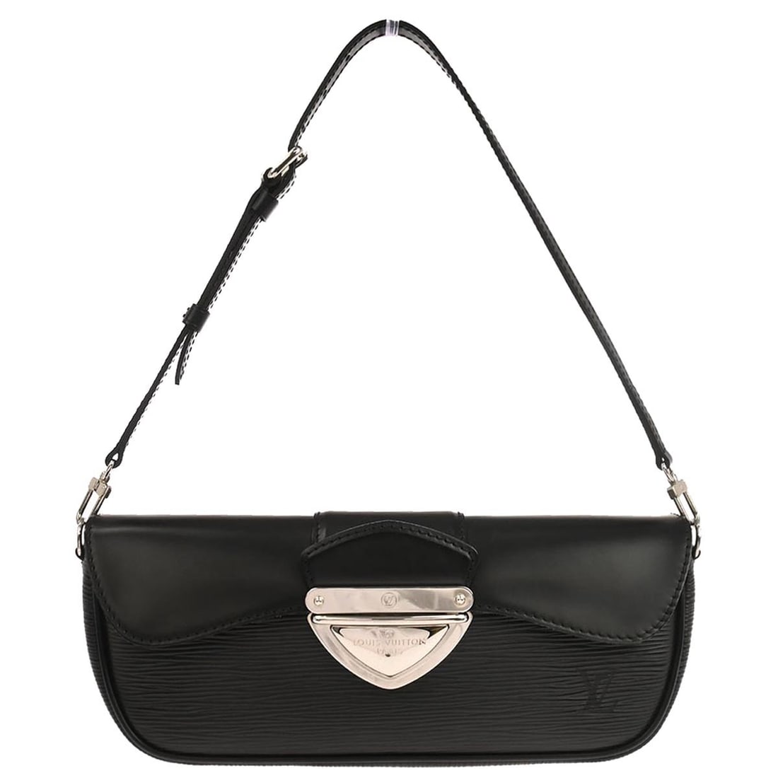 Black Epi Leather Pochette Montaigne Bag by Louis Vuitton M59292 (1 of 10)