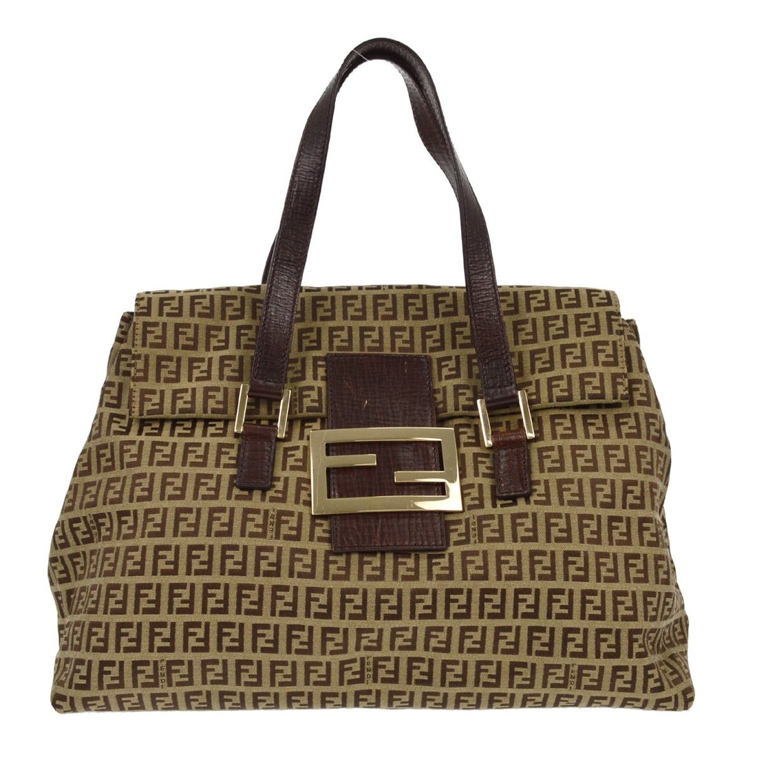 Fendi Brown Beige Zucchino Handbag 2211-8BN188 Casual Style: Fendi Brown Beige Zucchino Handbag 2211-8BN188 Casual Style This stylish Fendi handbag features a distinctive brown and beige Zucchino canvas exterior, making it a perfect accessory for casual occasio