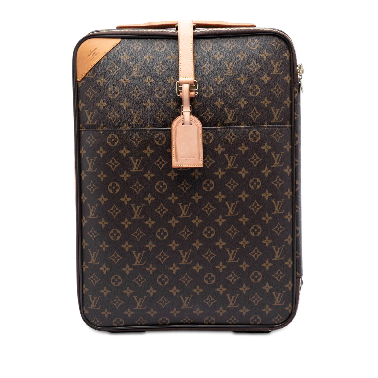 Louis Vuitton Pegase 55 Monogram Canvas Rolling Suitcase with Leather Trim (1 of 7)