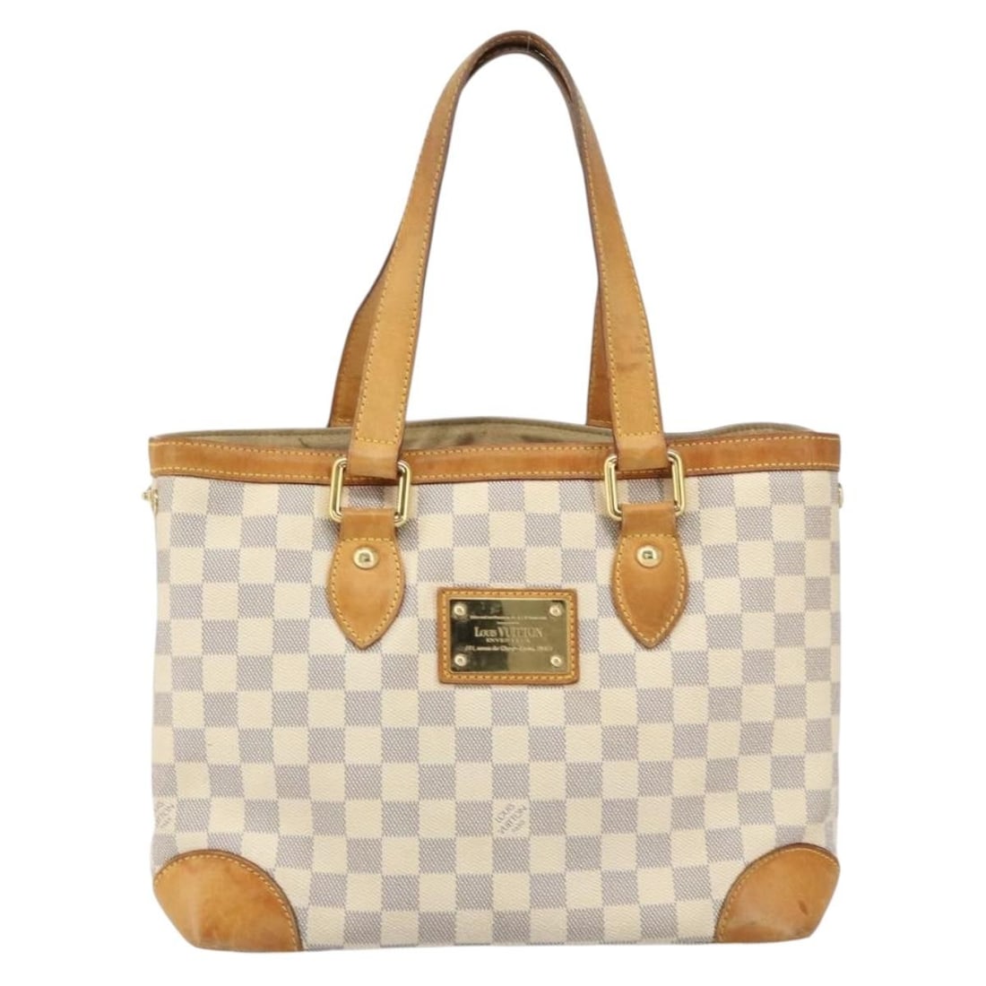 Louis Vuitton Damier Canvas Hampstead Tote Bag Beige France (1 of 18)