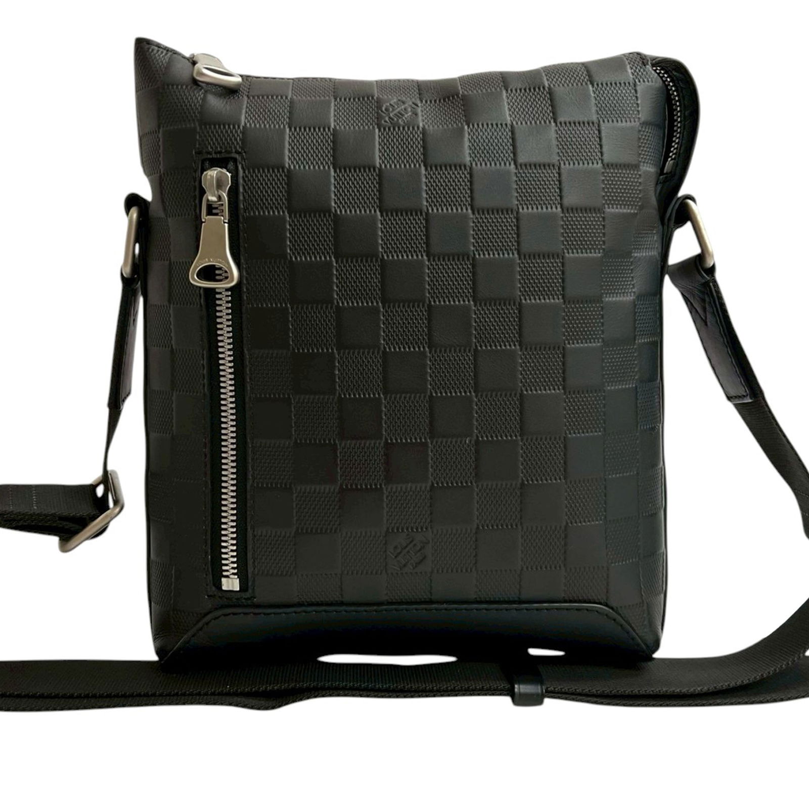 Louis Vuitton Damier Infini Discovery Messenger BB Black Leather Crossbody Bag (1 of 9)