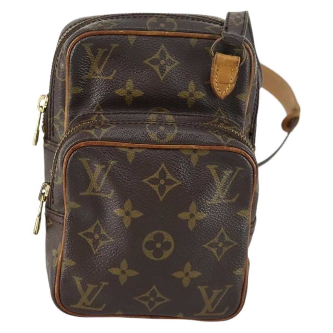 Louis Vuitton Monogram Canvas Amazone Shoulder Bag Brown 15x21x8cm (1 of 18)