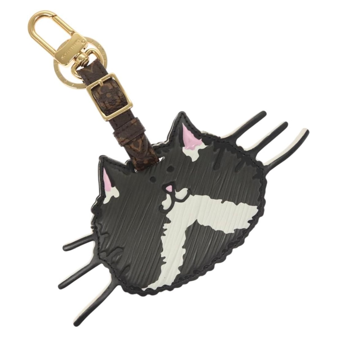 Louis Vuitton Monogram Catgram Epi Leather Key Holder MP2282 Italy: Louis Vuitton Monogram Catgram Epi Leather Key Holder MP2282 Italy Enhance your organization with the LOUIS VUITTON Monogram Catgram Porte A Dress Key Holder, a stylish accessory crafted in Italy. Thi