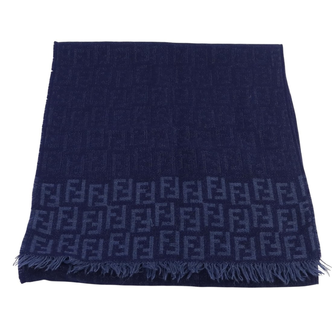 Fendi Wool Blue Scarf Made in Italy: Fendi Wool Blue Scarf Made in Italy This FENDI scarf is crafted from wool in a dark blue color. It features a regular size and is made in Italy. The scarf is in very good condition. Specifications Bra