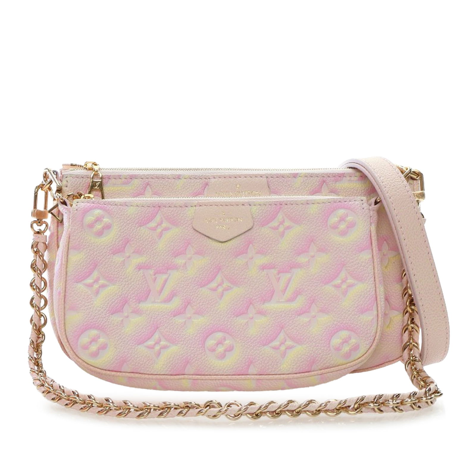 Louis Vuitton Summer Stardust Multi Pochette Empreinte Leather Bag Pink (1 of 15)