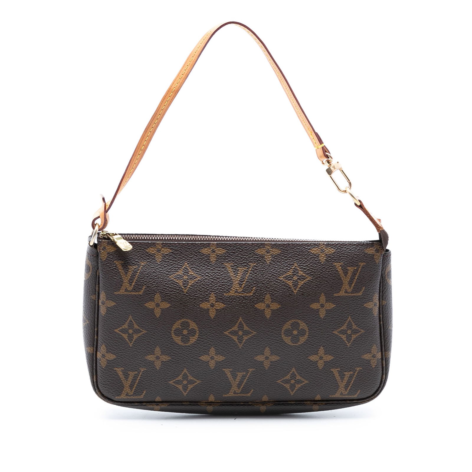 Louis Vuitton Pochette Accessoires Monogram Canvas Brown Shoulder Bag (1 of 8)