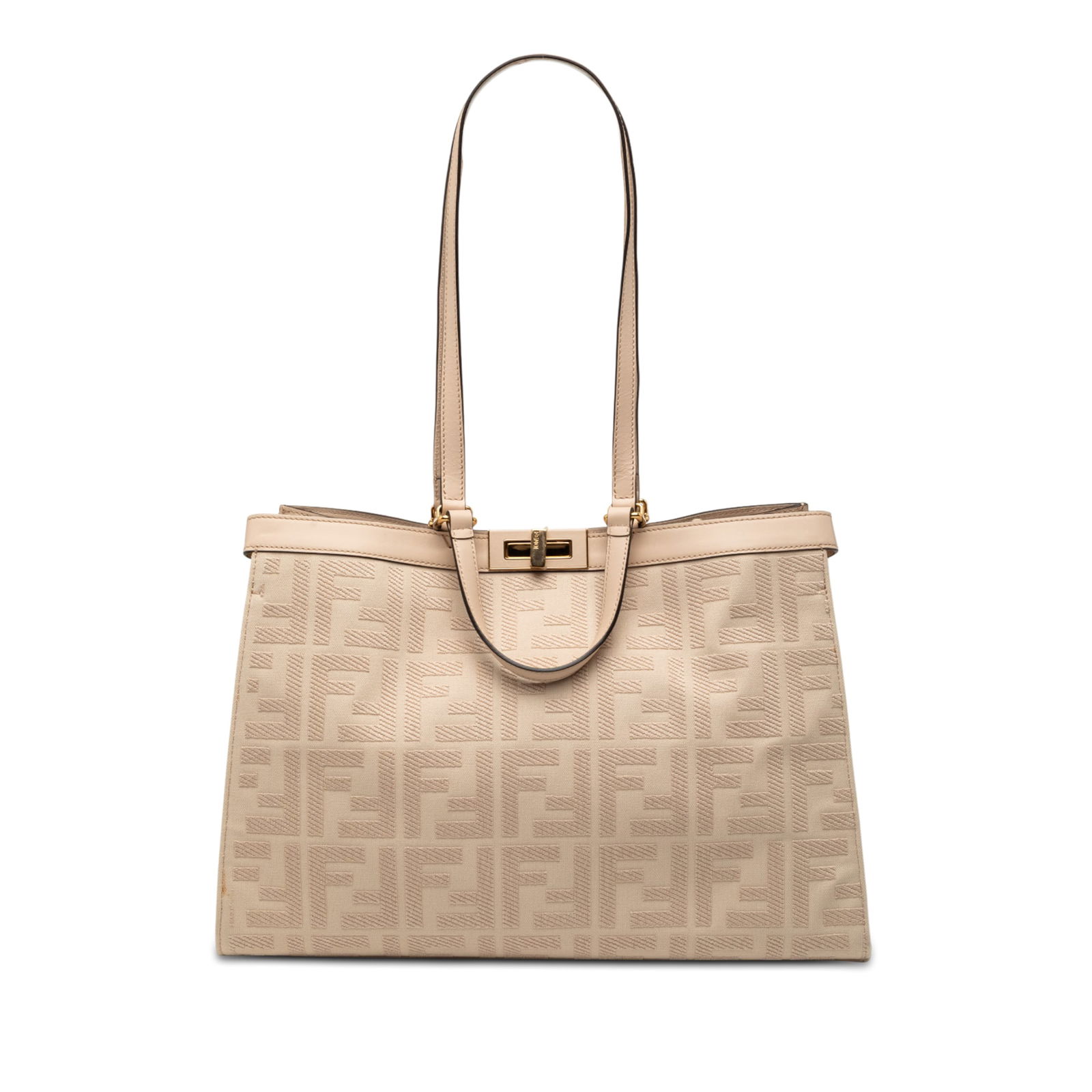 Fendi Peekaboo X Tote Zucca Embroidered Canvas and Leather Bag (1 of 8)