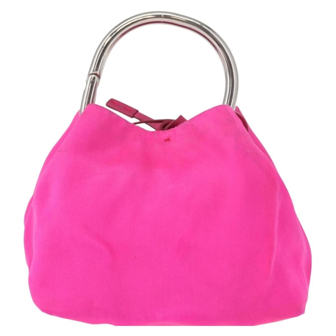 Pink Silk Prada Vintage Women's Handbag 13cm by 10cm by 8cm: Pink Silk Prada Vintage Women's Handbag 13cm by 10cm by 8cm This vintage Prada handbag for women is crafted from pink silk satin. It measures 13cm x 10cm x 8cm and originates from Italy. The pre-owned