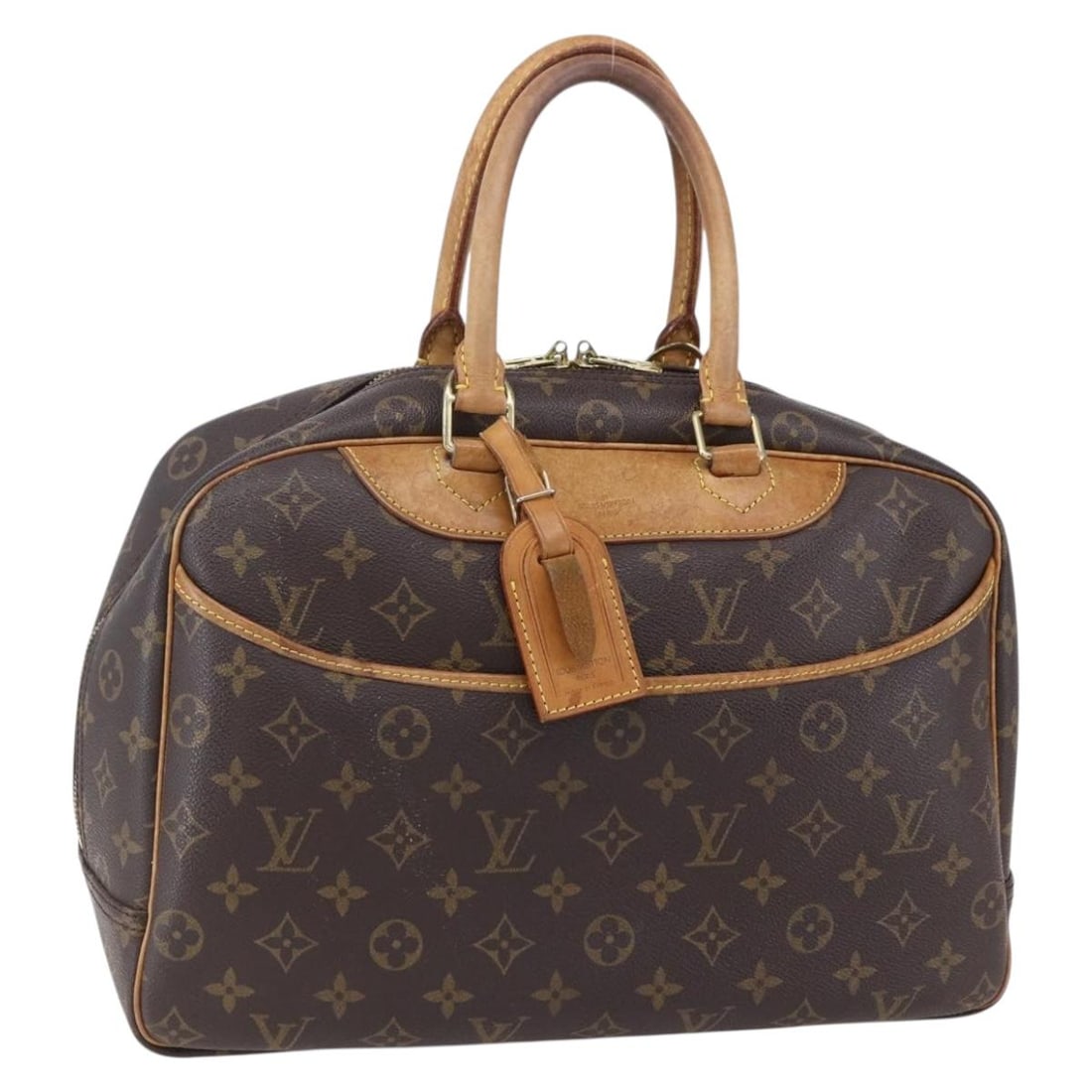 Louis Vuitton Monogram Canvas Deauville Tote Bag Brown 34cm (1 of 18)