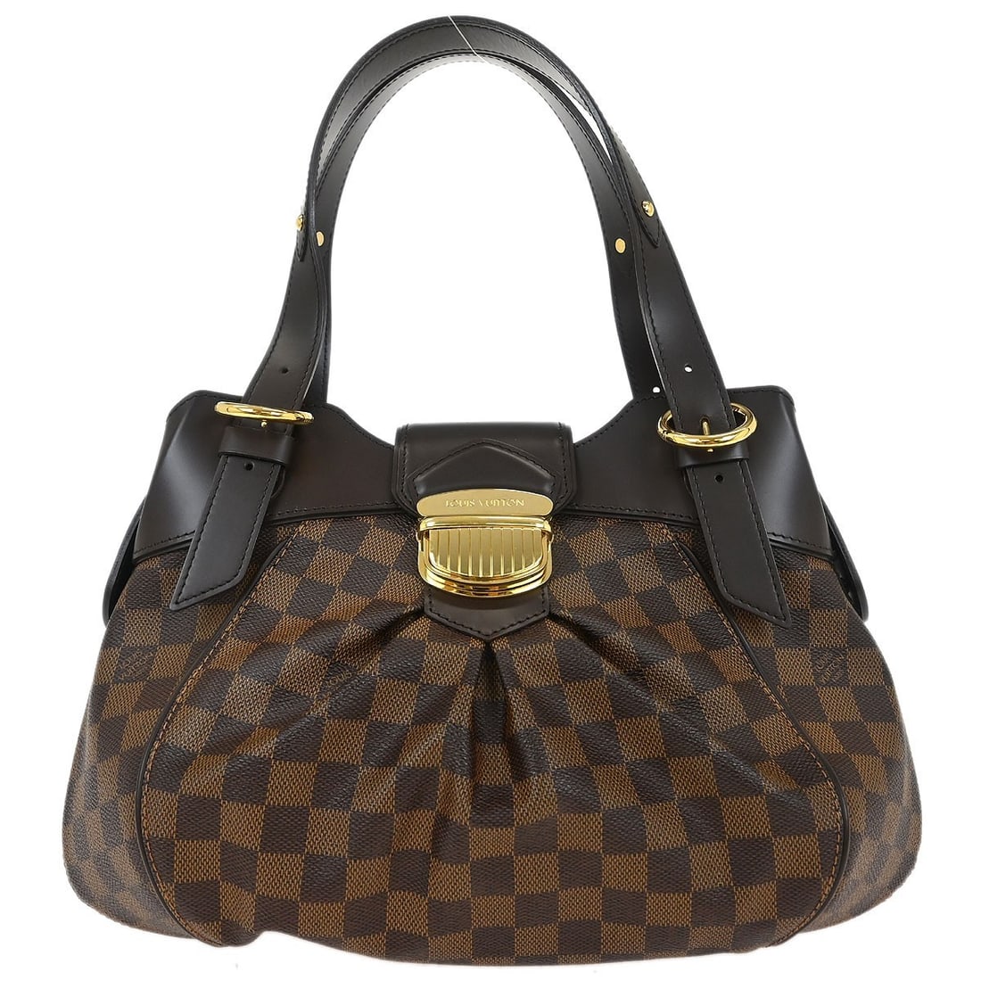Louis Vuitton Sistina PM Brown Canvas Damier Pattern Women's Handbag: Louis Vuitton Sistina PM Brown Canvas Damier Pattern Women's Handbag This pre-owned Louis Vuitton Sistina PM handbag features the iconic Damier canvas in brown. Designed for women, it is crafted in