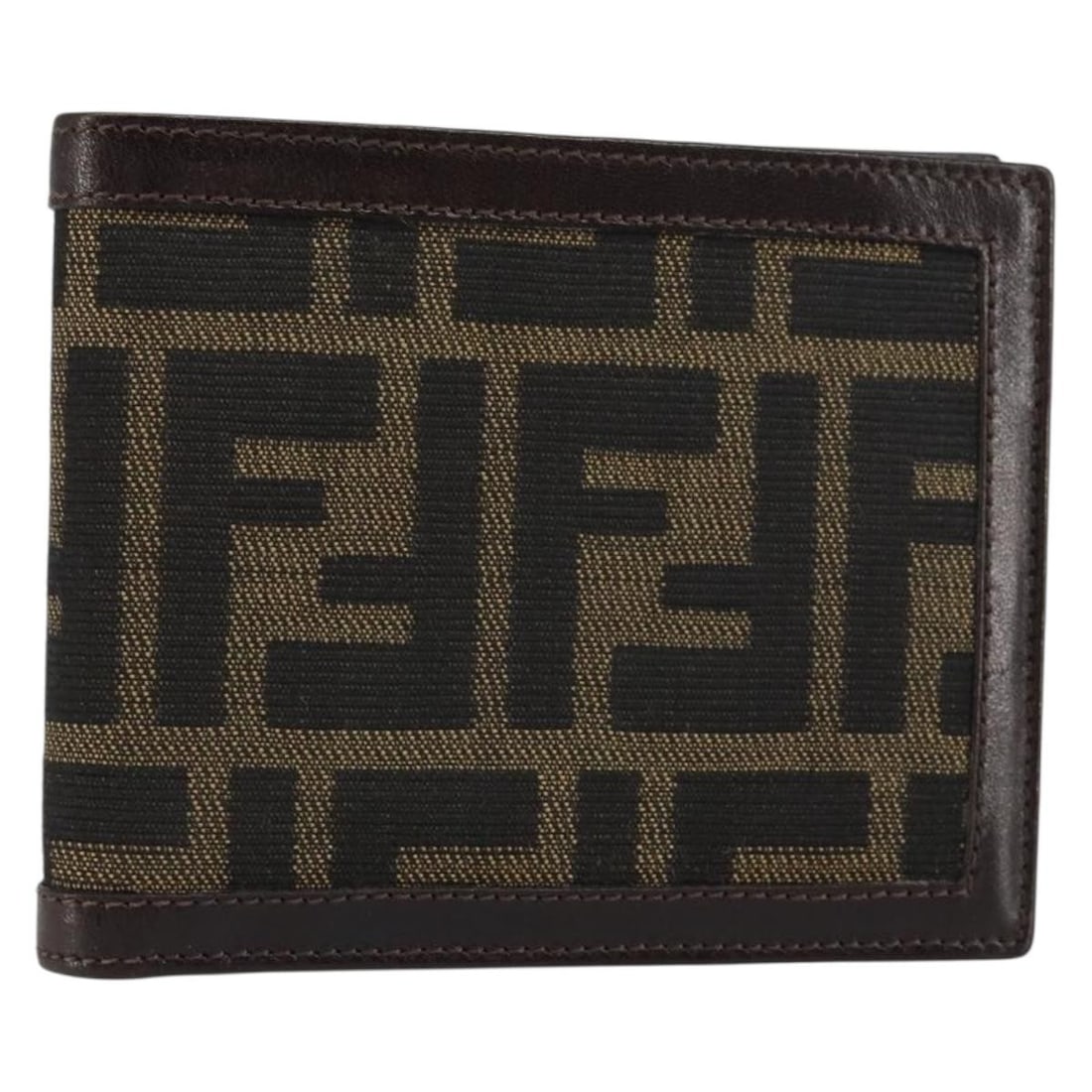 FENDI Zucca Canvas Wallet Black Brown Italy Auth am10042V: FENDI Zucca Canvas Wallet Black Brown Italy Auth am10042V The FENDI Zucca Canvas Wallet is a stylish accessory crafted in Italy. It features a distinctive black and brown Zucca canvas exterior, offeri