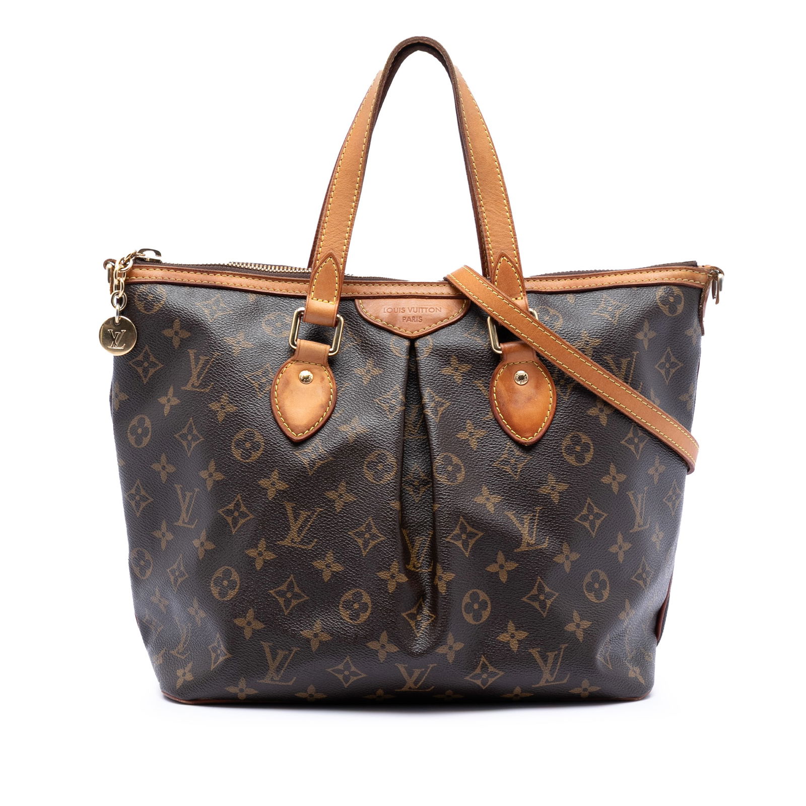 Monogram Canvas Palermo PM Tote by Louis Vuitton with Leather Trim (1 of 7)