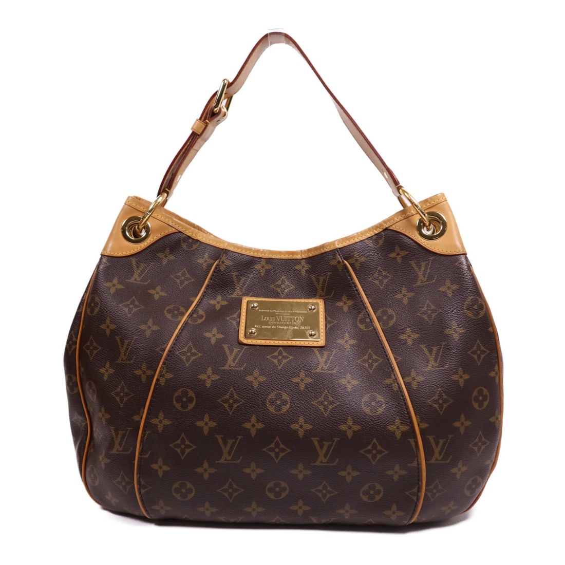 LOUIS VUITTON Galliera PM Monogram Shoulder Bag Brown GHW M56382 (1 of 17)
