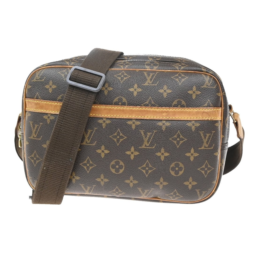 Louis Vuitton Monogram Canvas Small Reporter Shoulder Bag (1 of 15)