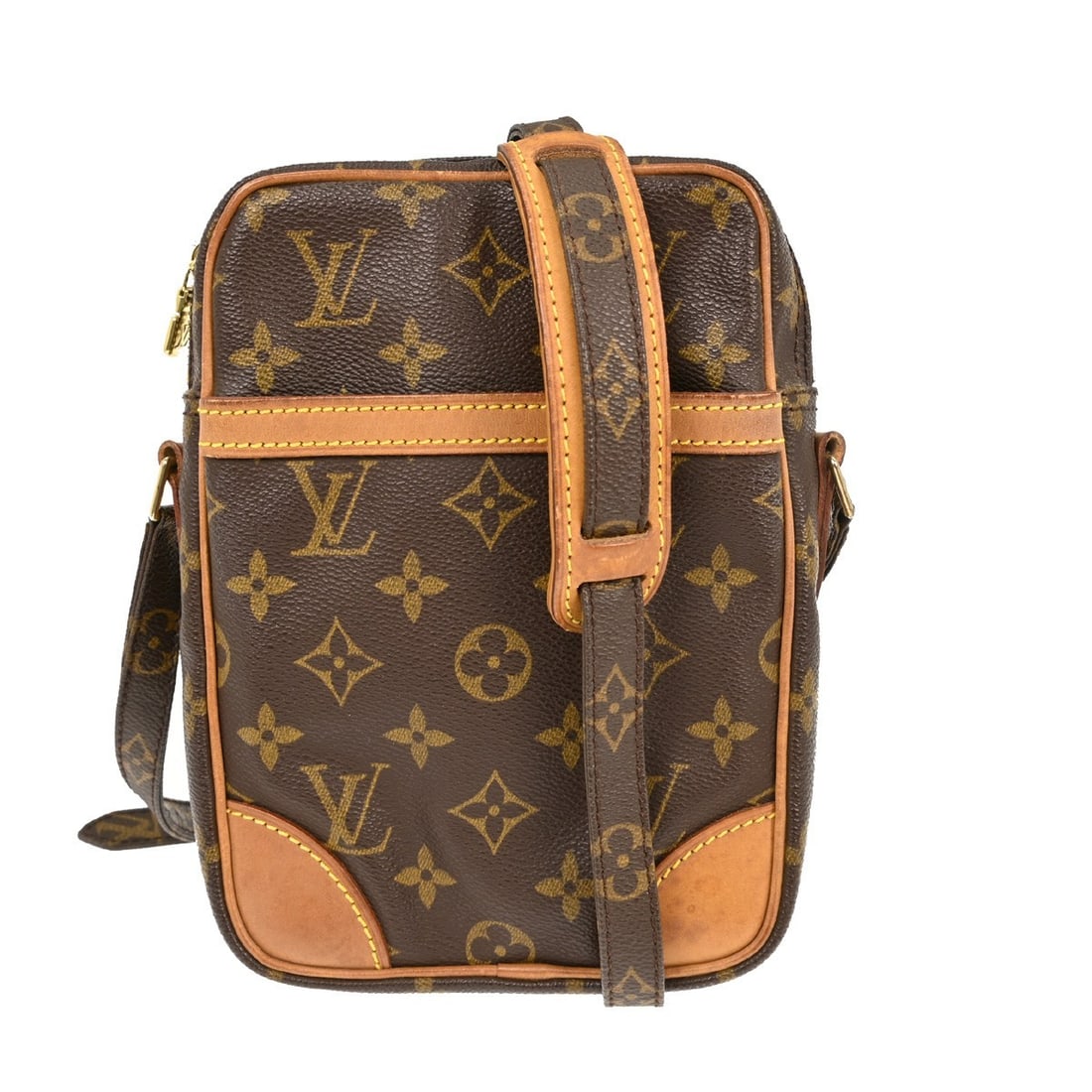Louis Vuitton Danube Brown Canvas Shoulder Bag 15cm by 21cm (1 of 10)