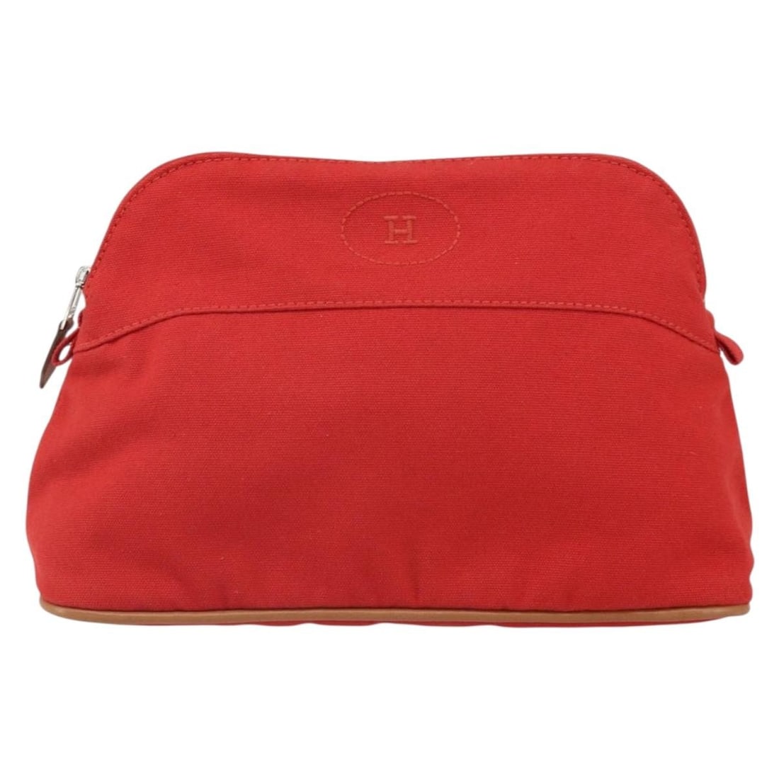 Red Canvas Hermes Bolide Travel Pouch Unisex 24cm Bag: Red Canvas Hermes Bolide Travel Pouch Unisex 24cm Bag This Hermes Bolide Travel Pouch features a durable canvas construction in a vibrant red color. Designed for unisex use, it offers a spacious inter