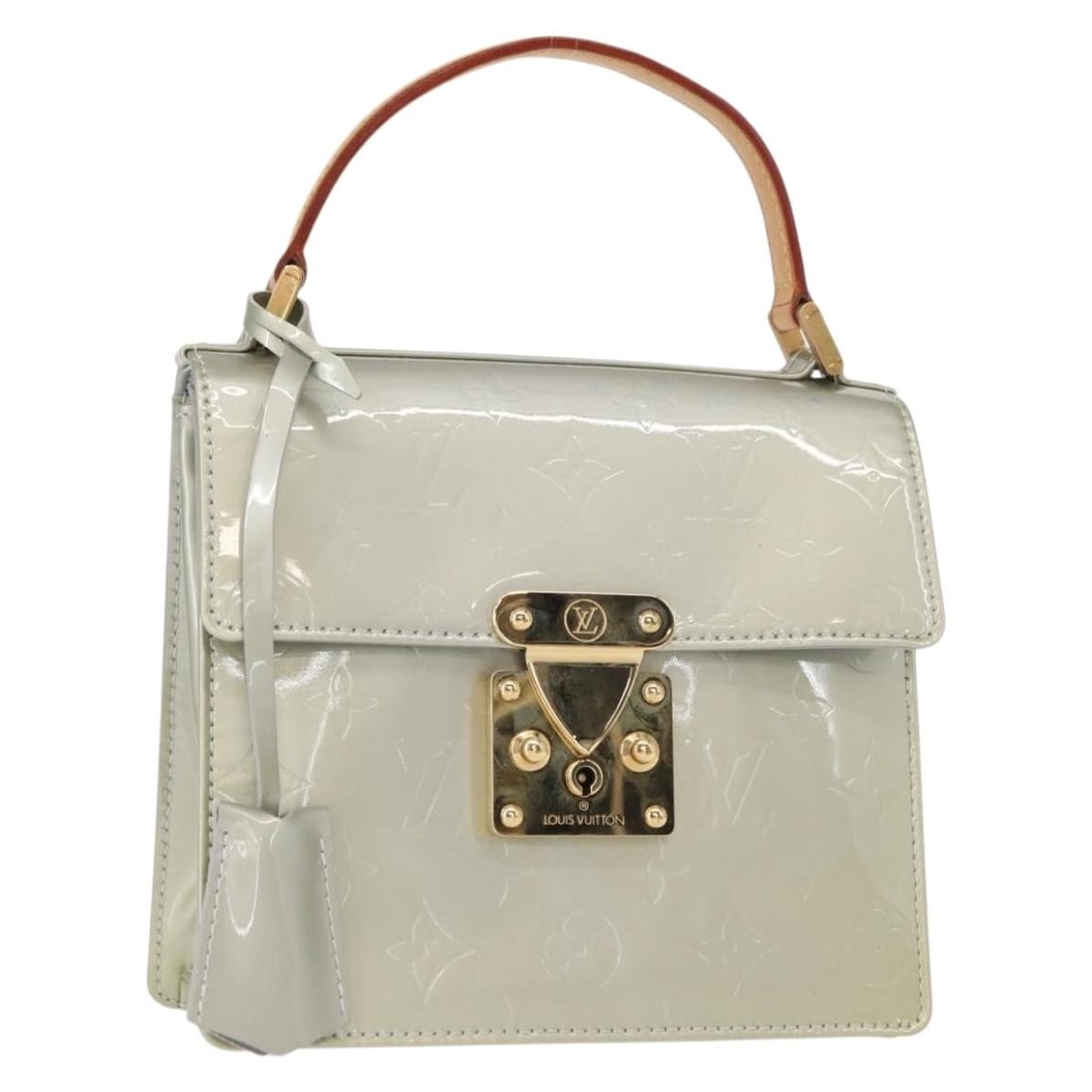 LOUIS VUITTON Monogram Vernis Spring Street Hand Bag Gris M91029 Authentic: LOUIS VUITTON Monogram Vernis Spring Street Hand Bag Gris M91029 Authentic This elegant LOUIS VUITTON Monogram Vernis Spring Street Hand Bag in Gris showcases the luxury brand's commitment to quality