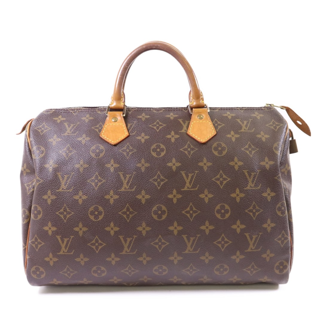 Louis Vuitton Speedy 35 Monogram Handbag GHW M41107 Brown (1 of 18)