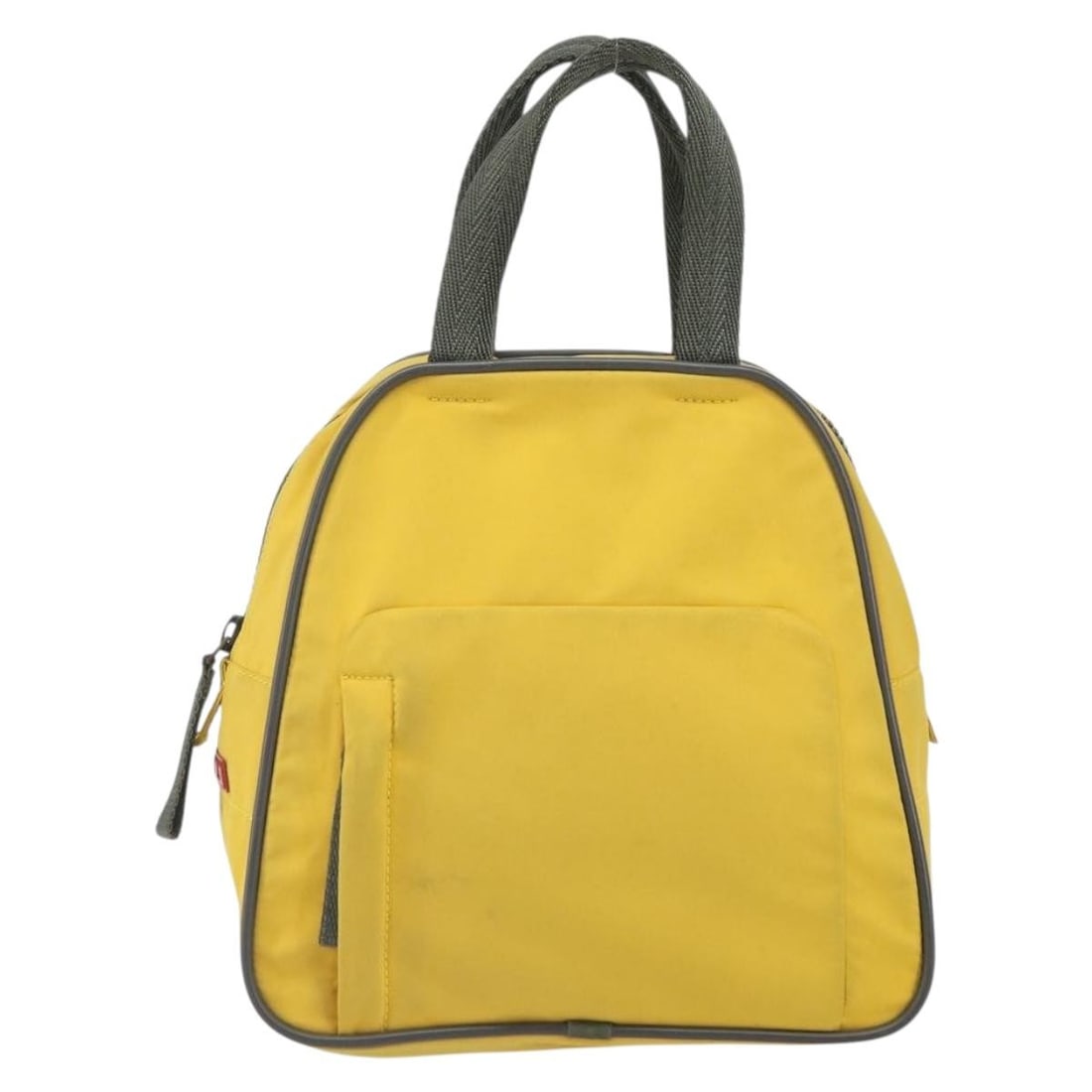 Yellow Prada Sport Nylon Shoulder Bag 22cm x 23cm x 11cm: Yellow Prada Sport Nylon Shoulder Bag 22cm x 23cm x 11cm This Prada Sport handbag is crafted from yellow nylon and designed for women. The bag shows signs of use, including surface and handle rubbing,