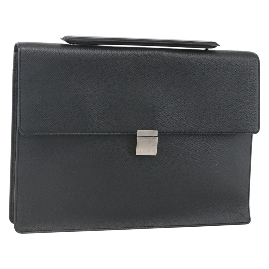 Louis Vuitton Taiga Leather Angara Briefcase Ardoise M30772 France: Louis Vuitton Taiga Leather Angara Briefcase Ardoise M30772 France This Louis Vuitton Taiga Porte Documents Angara Briefcase in Ardoise features durable Taiga leather in a sophisticated dark gray hue.