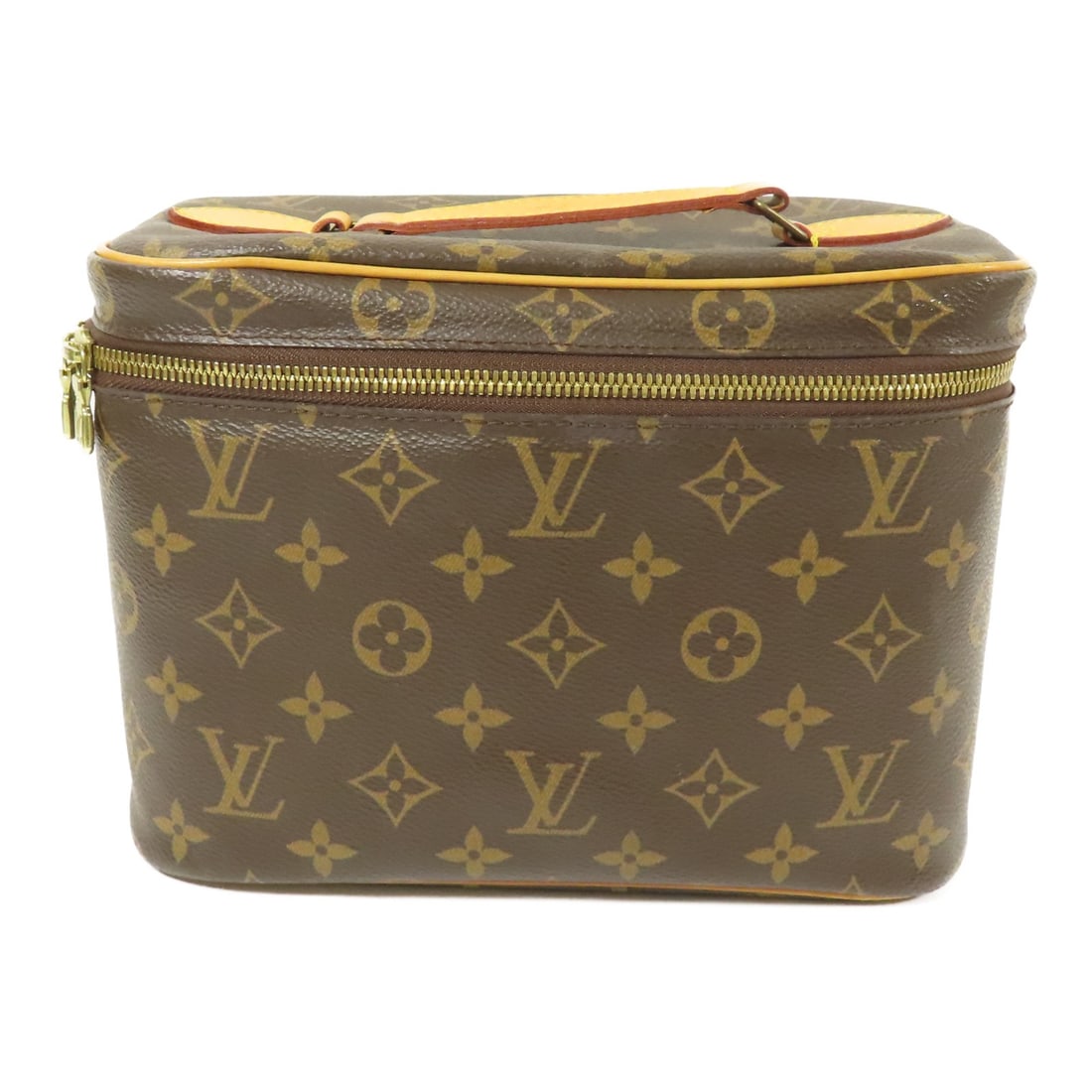 Louis Vuitton Nice BB Handbag M42265 Monogram Brown PVC Canvas: Louis Vuitton Nice BB Handbag M42265 Monogram Brown PVC Canvas This sophisticated Louis Vuitton Nice BB Handbag showcases a stylish monogram pattern in brown PVC coated canvas, perfect for adding eleg