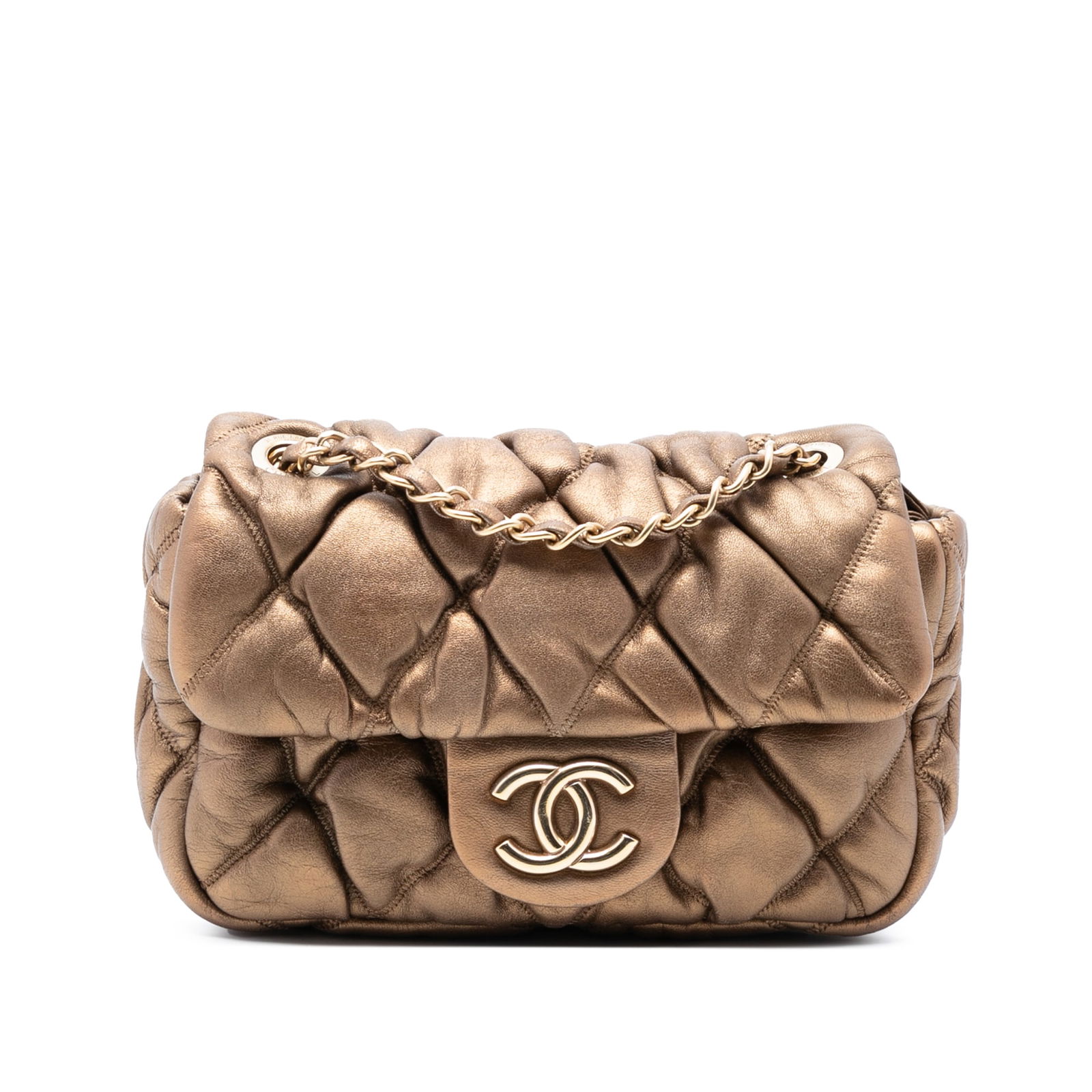 Chanel Bubble Quilt Flap Bag in Quilted Lambskin Leather (1 of 7)