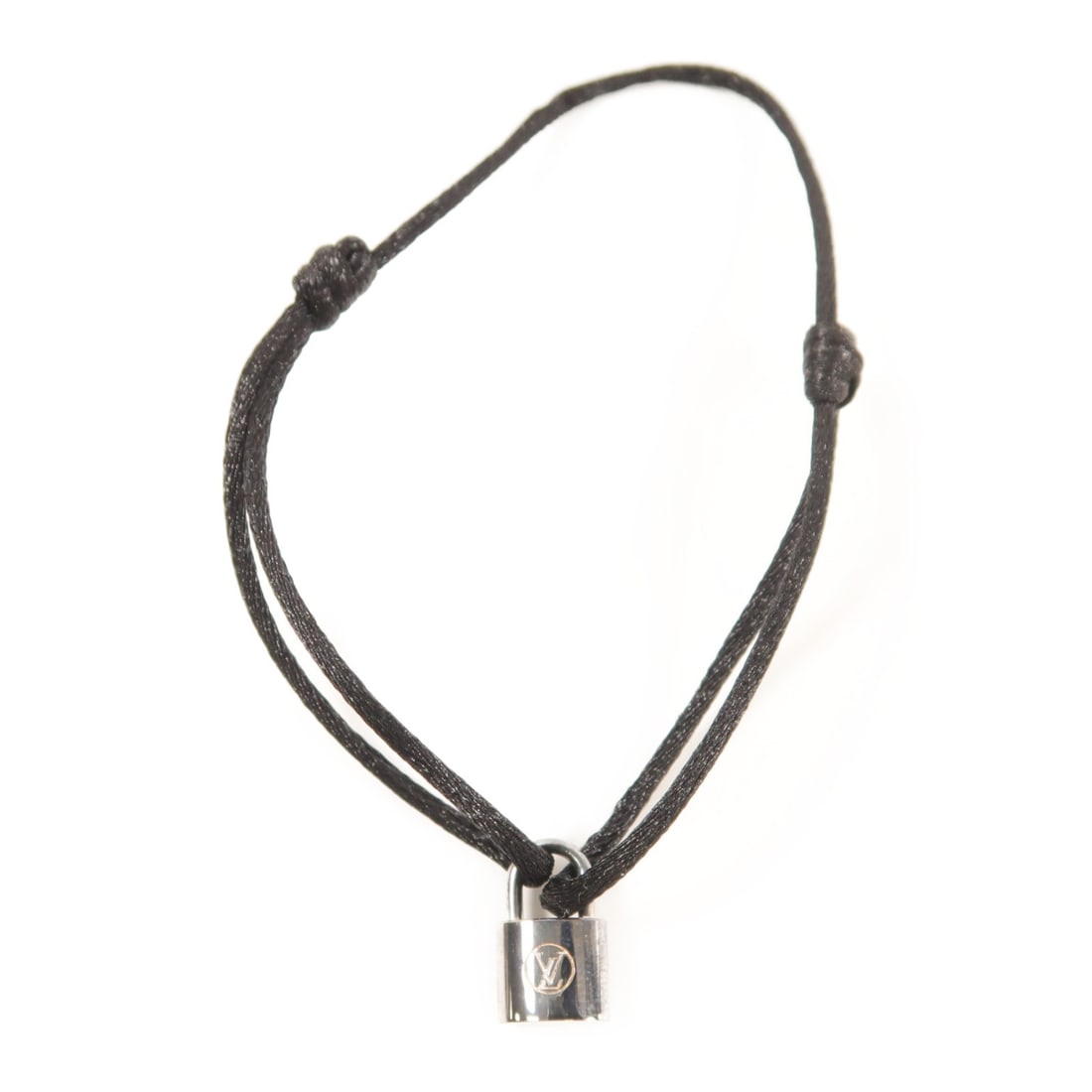 LOUIS VUITTON Lockit Bracelet 925 Sterling Silver Black Finish (1 of 8)