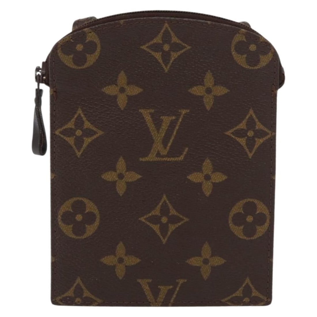 Louis Vuitton Monogram Canvas Pochette Secret Brown Small Shoulder Bag: Louis Vuitton Monogram Canvas Pochette Secret Brown Small Shoulder Bag Louis Vuitton Pochette Secret crafted in brown monogram canvas designed for women. This compact bag features a shoulder strap and