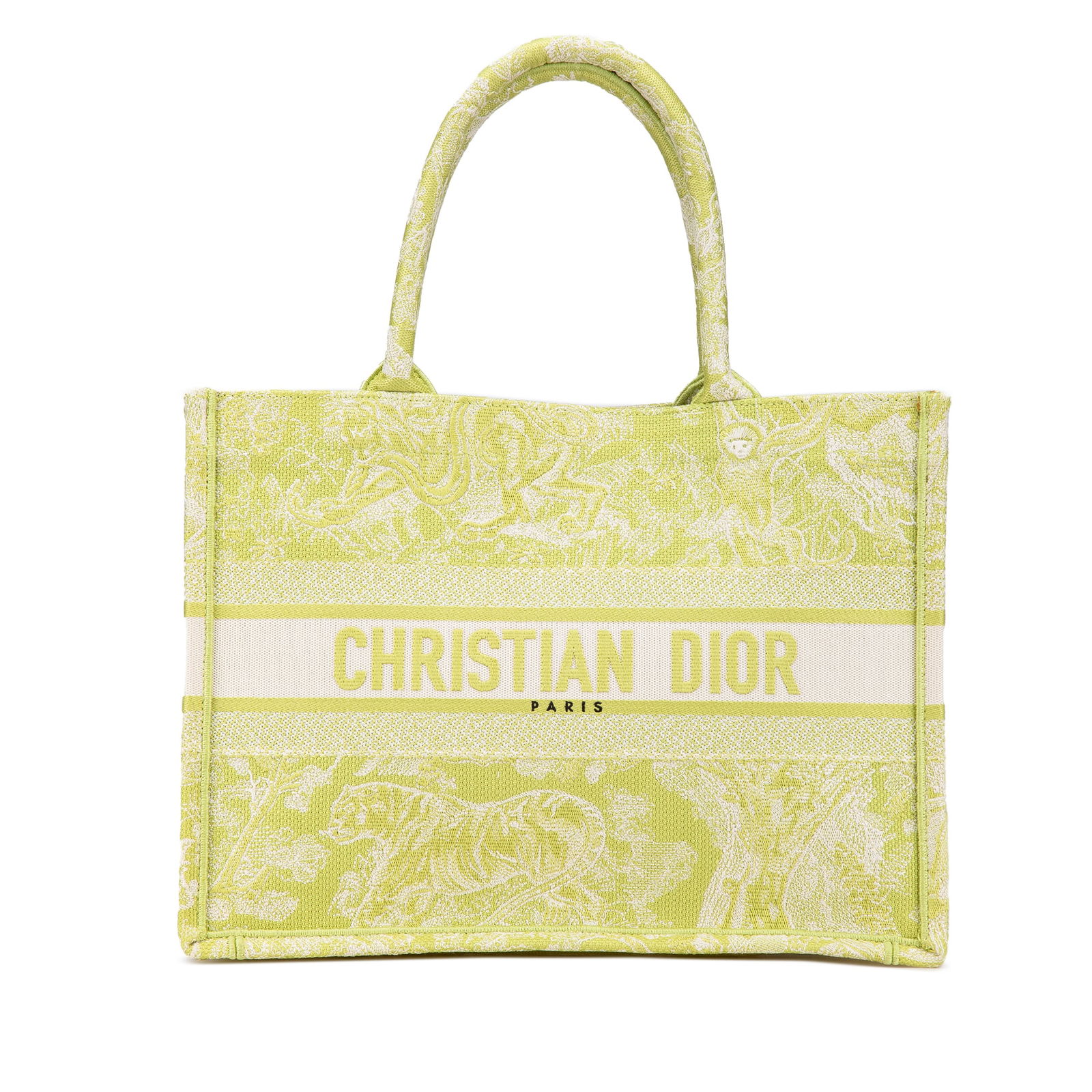 Dior Medium Canvas Dioriviera Toile De Jouy Book Tote Green: Dior Medium Canvas Dioriviera Toile De Jouy Book Tote Green The Medium Canvas Embroidered Dioriviera Toile De Jouy Book Tote is a stylish and functional accessory crafted from embroidered canvas. It f