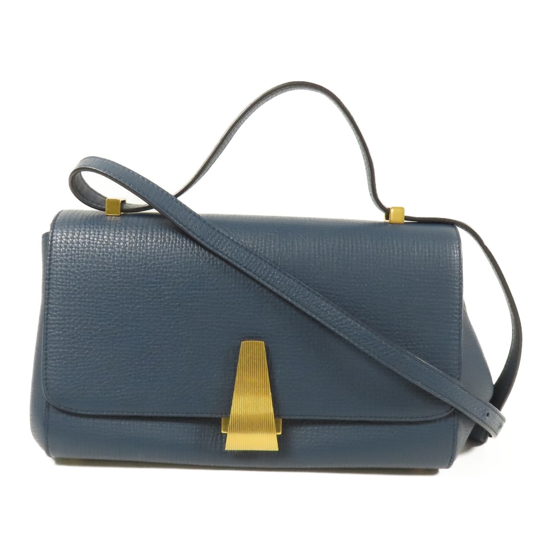 Bottega Veneta Blue Calfskin Shoulder Bag GHW Made in Italy (1 of 16)