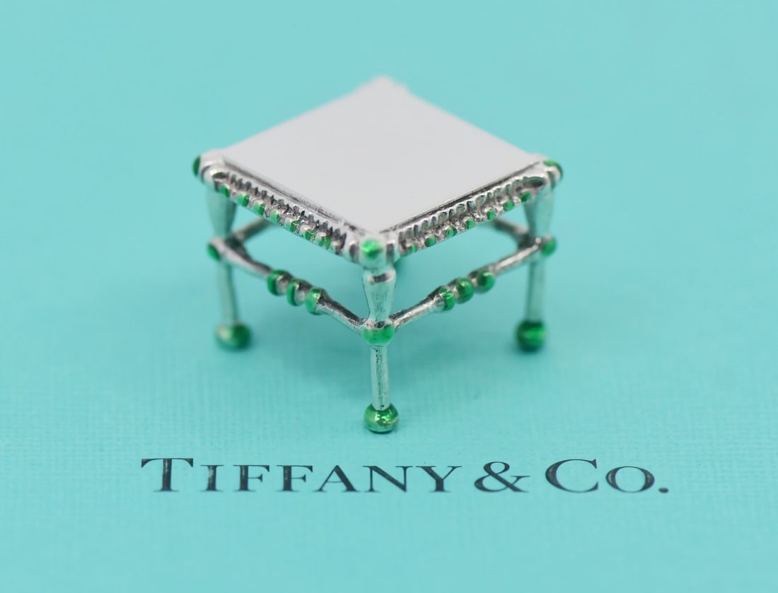 Sterling Silver Table Accessory by Tiffany & Co 22x22mm: Sterling Silver Table Accessory by Tiffany & Co 22x22mm This item is a Tiffany & Co. table accessory crafted from sterling silver. It features a Tiffany & Co. pattern and comes from the United States.