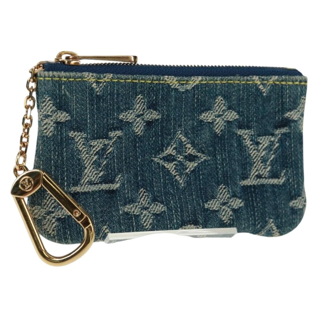 Louis Vuitton Monogram Denim Blue Pochette Cles M95343 Coin Purse (1 of 18)