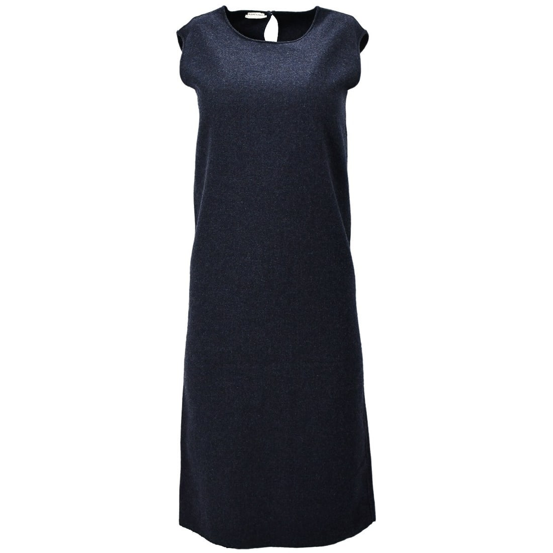 Navy Cashmere Tank Dress by Hermes Size 34 Sleeveless: Navy Cashmere Tank Dress by Hermes Size 34 Sleeveless Hermes sleeveless tank dress in navy, crafted from 100% cashmere. Features a round neckline and a long dress length. Size 34, regular fit. Made in
