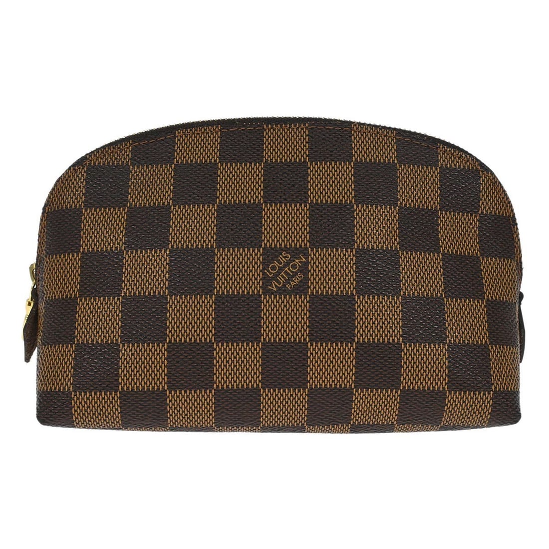Louis Vuitton Damier Canvas Cosmetic Pouch N47516 Small Brown Handbag (1 of 7)