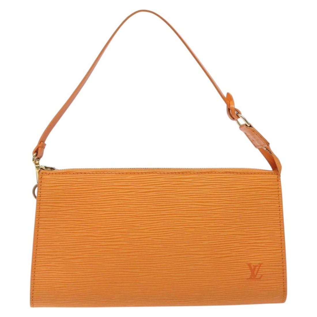 Orange Leather Louis Vuitton Pochette Accessoires 24cm by 13cm by 3cm (1 of 18)
