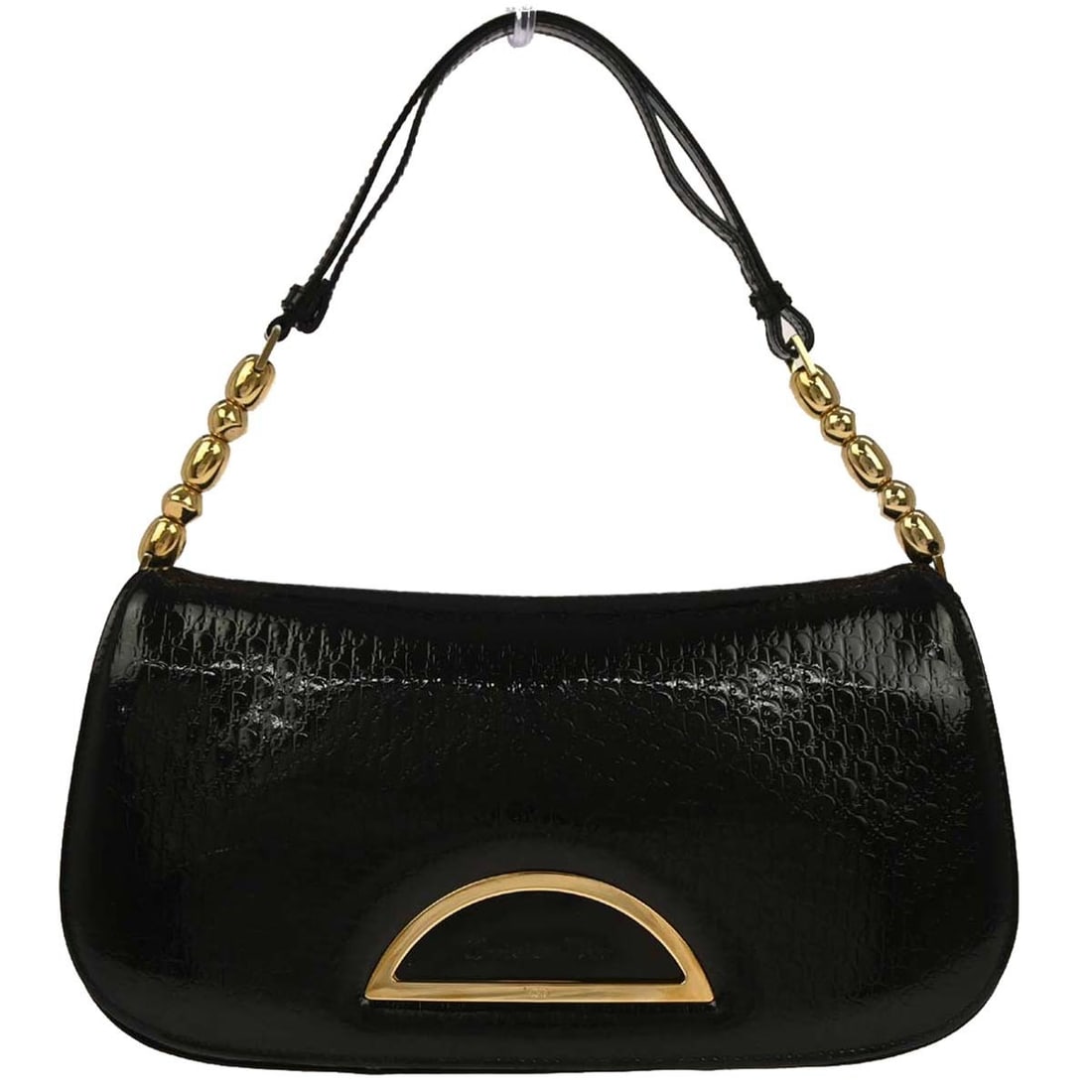 Dior Malice Medium Black Patent Leather Shoulder Bag MA-0061 (1 of 12)