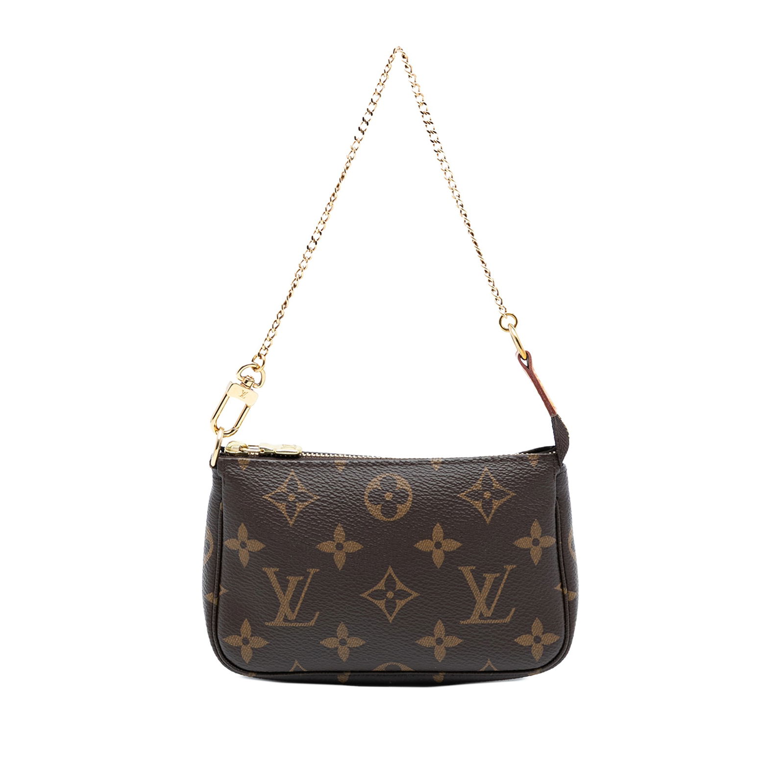 Louis Vuitton Mini Accessoires Monogram Canvas Pouch with Chain Handle (1 of 7)