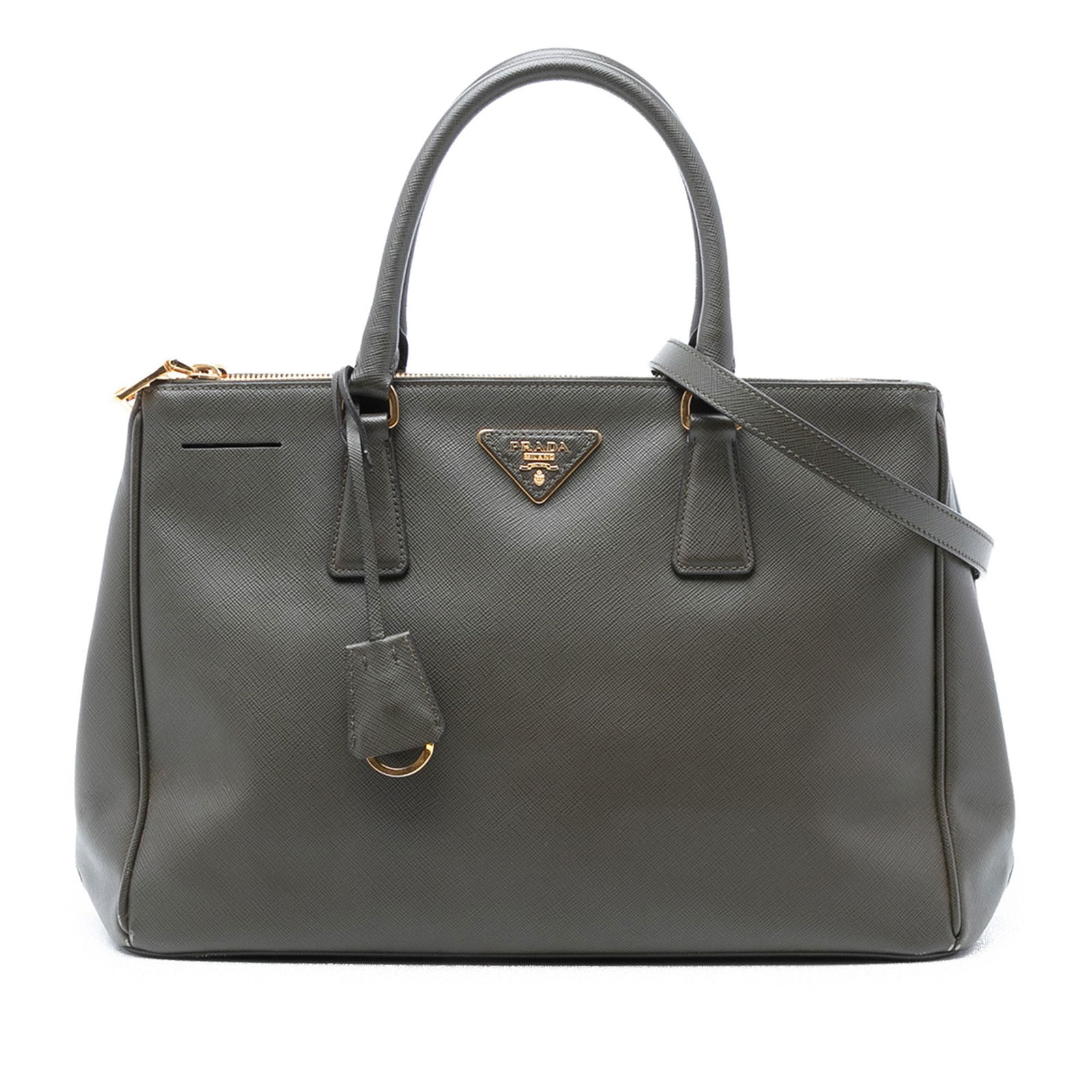 Prada Galleria Saffiano Leather Medium Satchel with Double Zip Compartments (1 of 6)
