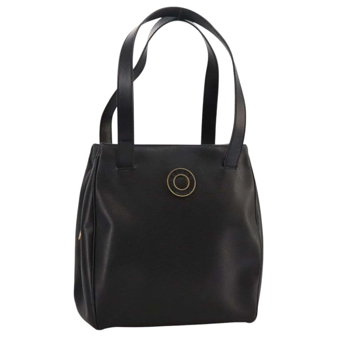 Celine Black Leather Circle Logo Bag 24cm x 26cm x 12cm (1 of 18)