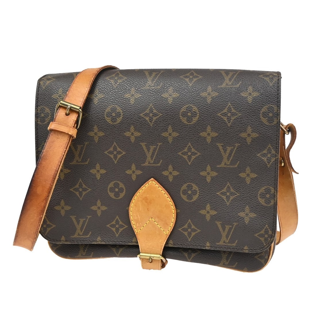 Louis Vuitton Monogram Canvas Brown Cartouchiere Shoulder Bag (1 of 16)