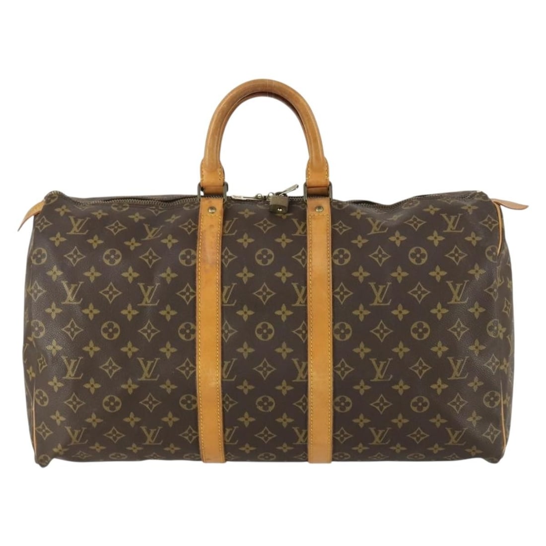Brown Canvas Keepall Travel Bag by Louis Vuitton (1 of 18)