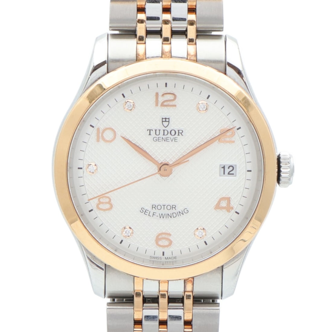 TUDOR 1926 Automatic Watch 91451 18K Yellow Gold Stainless Steel Silver Dial (1 of 13)