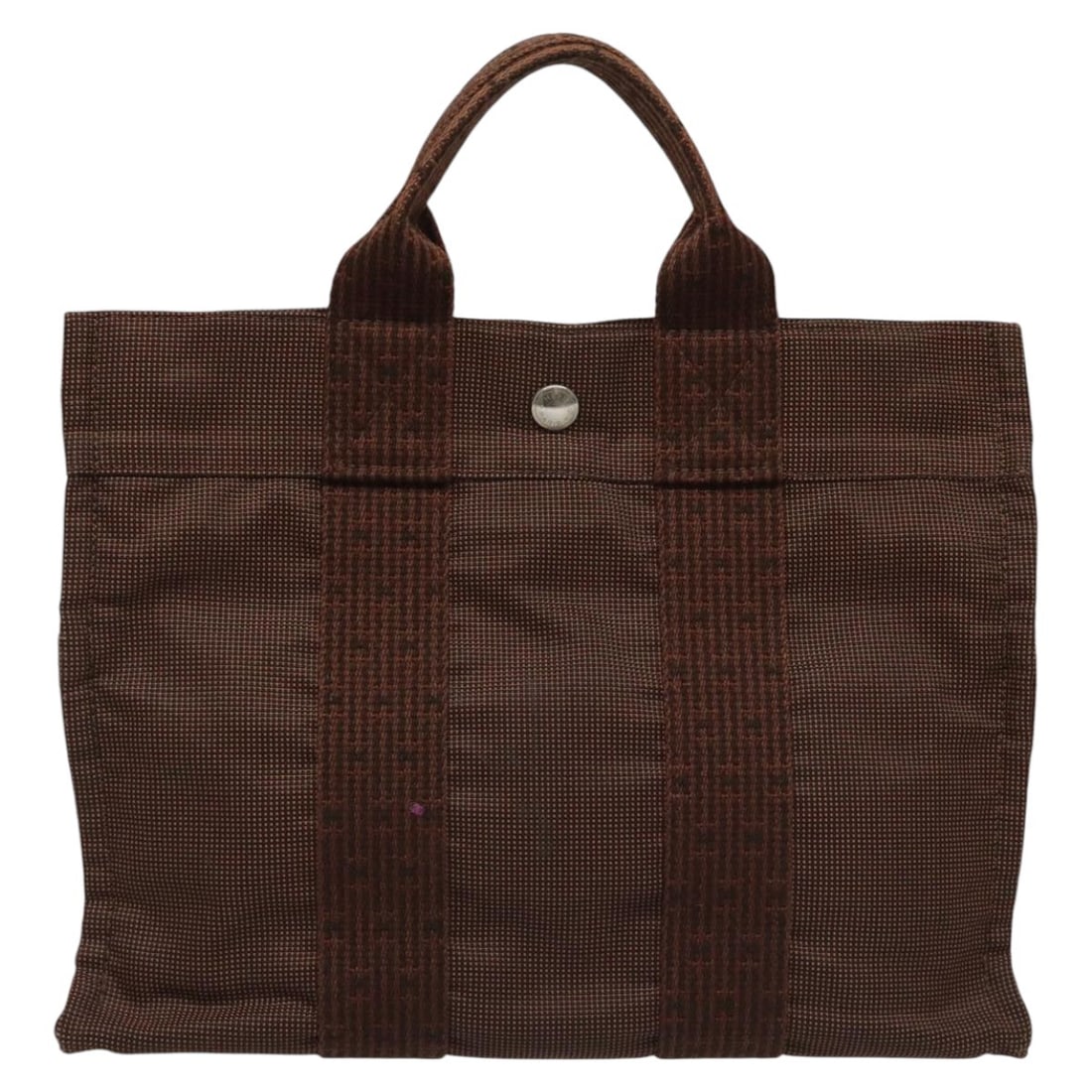 Hermes Brown Canvas Fourre-tout Herline Tote Bag 30cm by 24cm by 9cm (1 of 18)