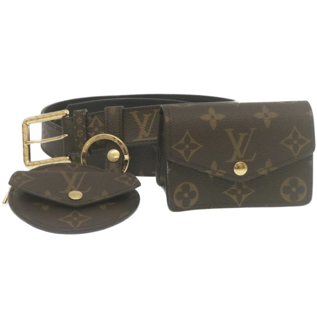 LOUIS VUITTON Monogram Multi Pocket Waist Bag M0236Y Auth: LOUIS VUITTON Monogram Multi Pocket Waist Bag M0236Y Auth Introducing the LOUIS VUITTON Monogram Ceinture Daily Multi Pocket Waist Bag, a stylish and practical accessory crafted from premium Monogram