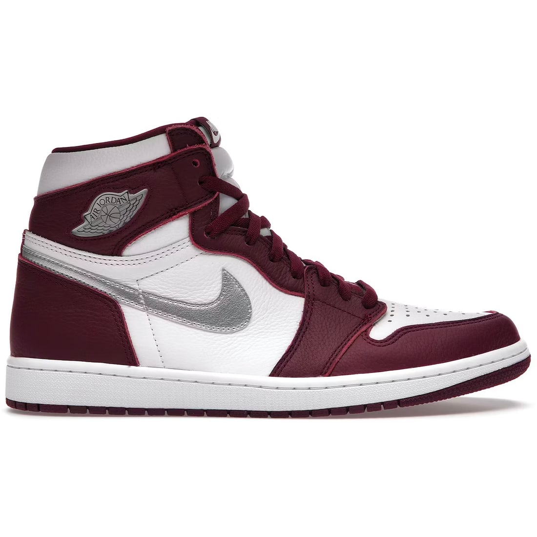 Air Jordan 1 Retro High OG Bordeaux Sneakers by Nike: Air Jordan 1 Retro High OG Bordeaux Sneakers by Nike The Nike Jordan 1 Retro High OG Bordeaux features a classic high-top silhouette with signature details. This authentic pair is un-used and in unwor