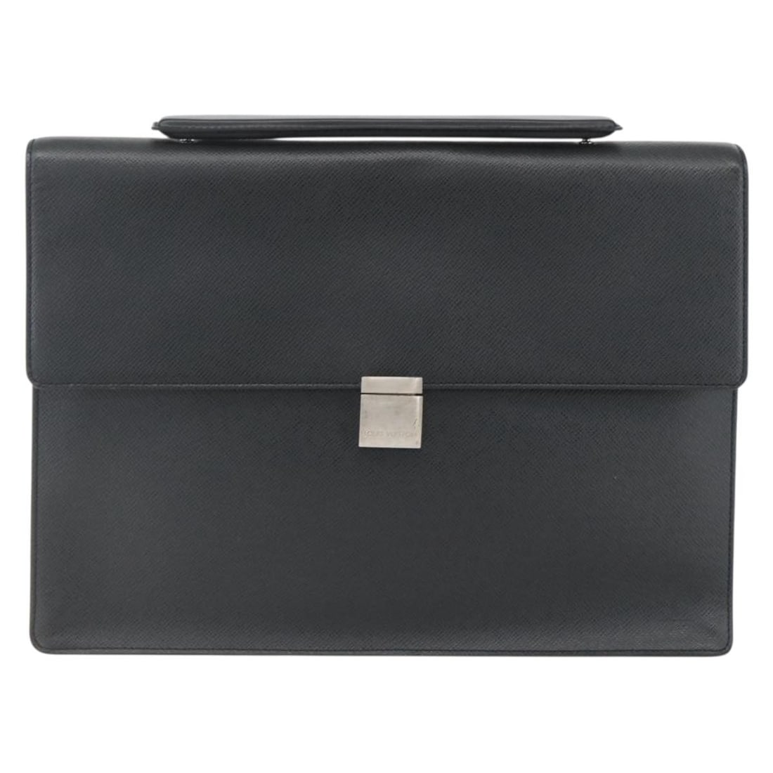 Louis Vuitton Taiga Leather Gray Porte-Documents Angara Briefcase (1 of 18)
